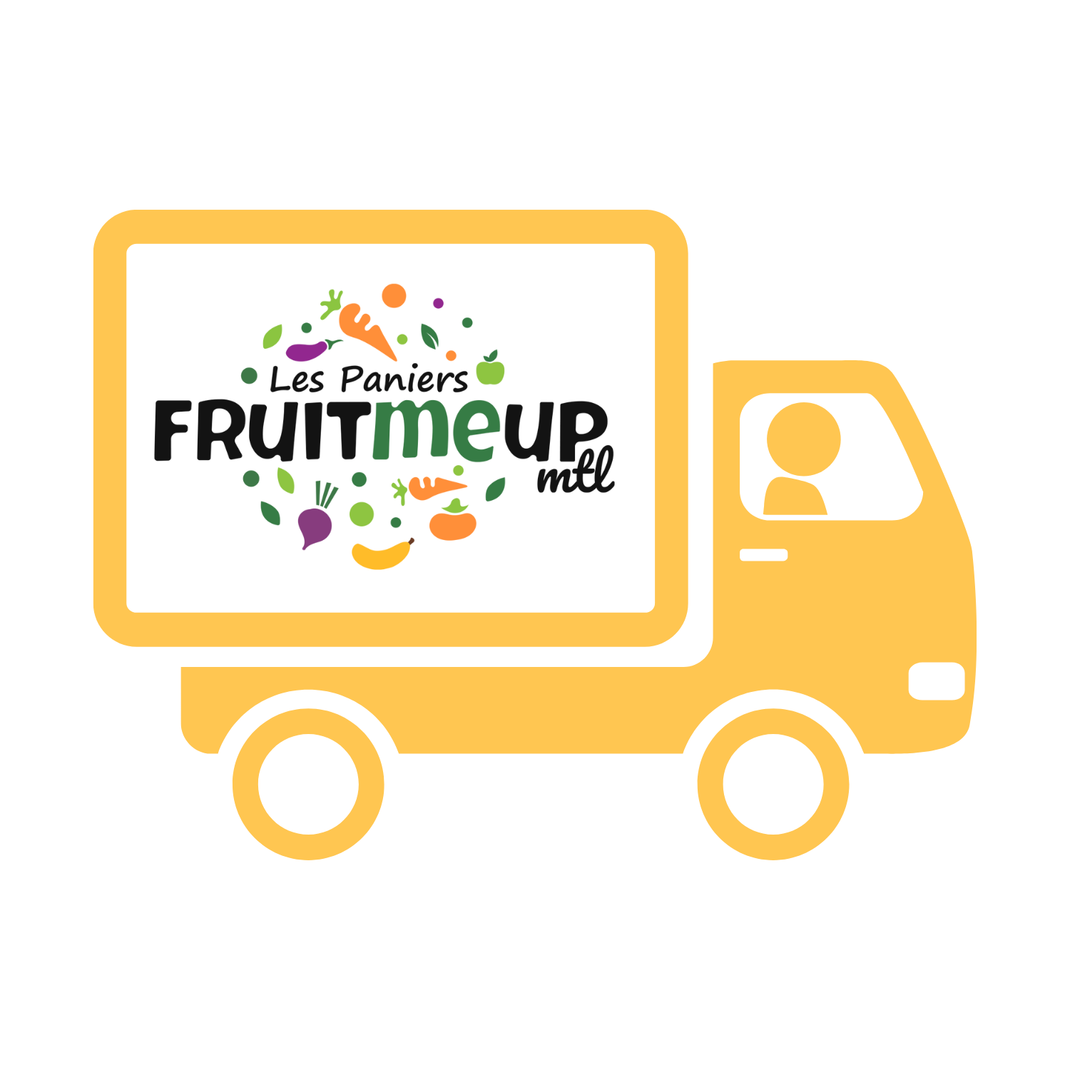 camion de livraison de fruits